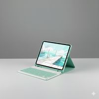 Funda Verde claro con teclado para IPAD 10,2
