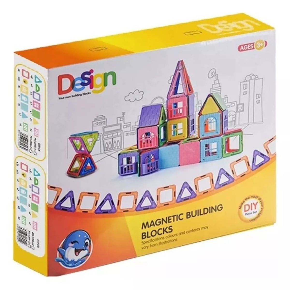 GENERICO - Bloques Magneticos Construccion Juguete Armable Niños 45pcs