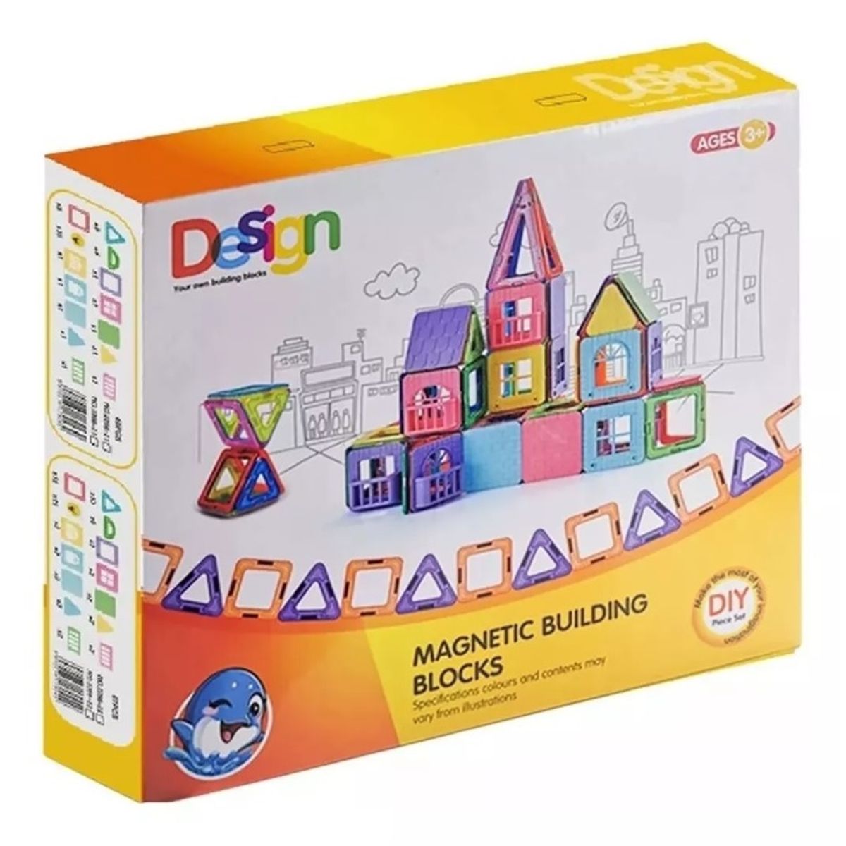 GENERICO - Bloques Magneticos Construccion Juguete Armable Niños 45pcs