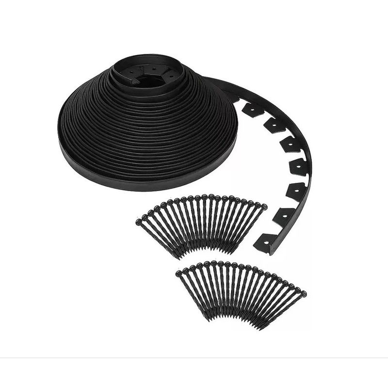 FRANAFOR - Kit Separador pasto Jardin Cesped borde Plastico 10m