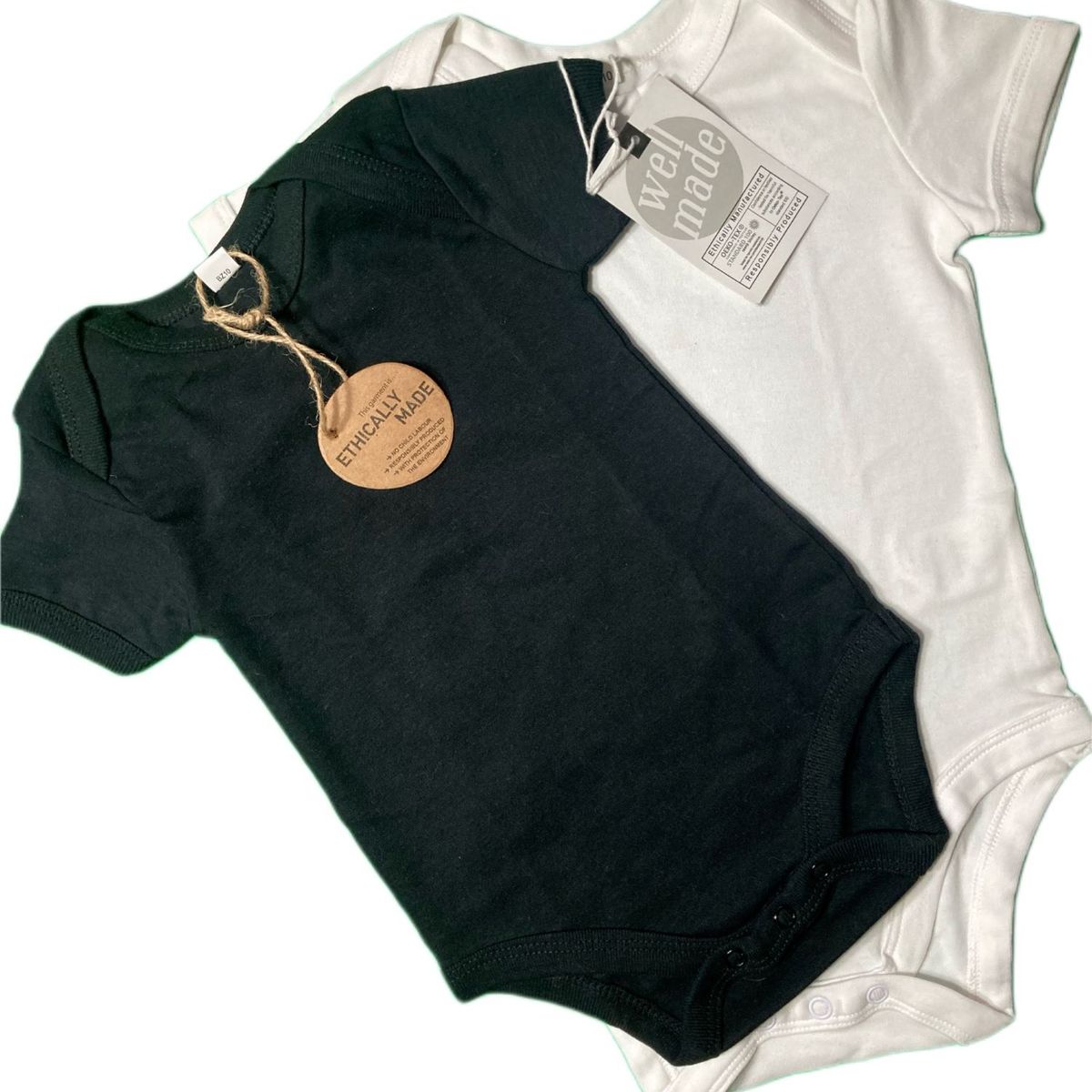 AUKAI - Body de algodón negro