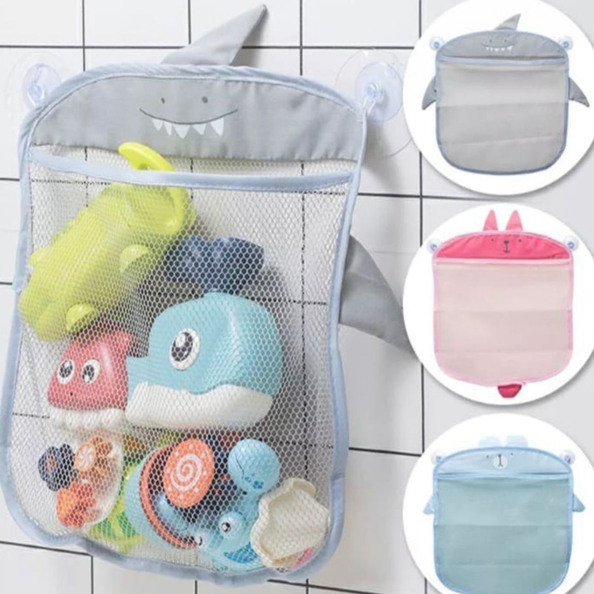 GENERICO - Bolsa Malla Organizadora Guardar Juguetes Baño Tina Bebé