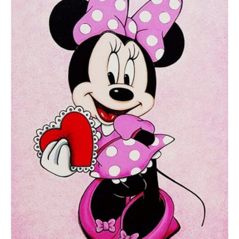GENERICO - Kit Diamond Painting Pintura De Diamante - Minnie Corazón 20