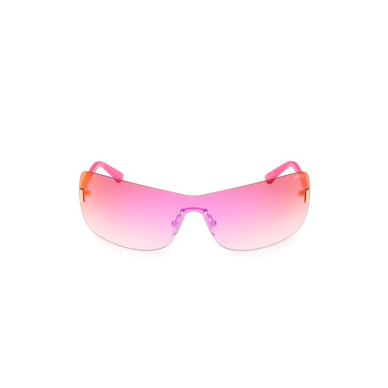 GUESS - Lentes de Sol Rosado Brillante Espejados Guess
