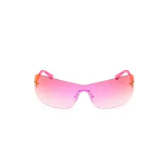 GUESS - Lentes de Sol Rosado Brillante Espejados
