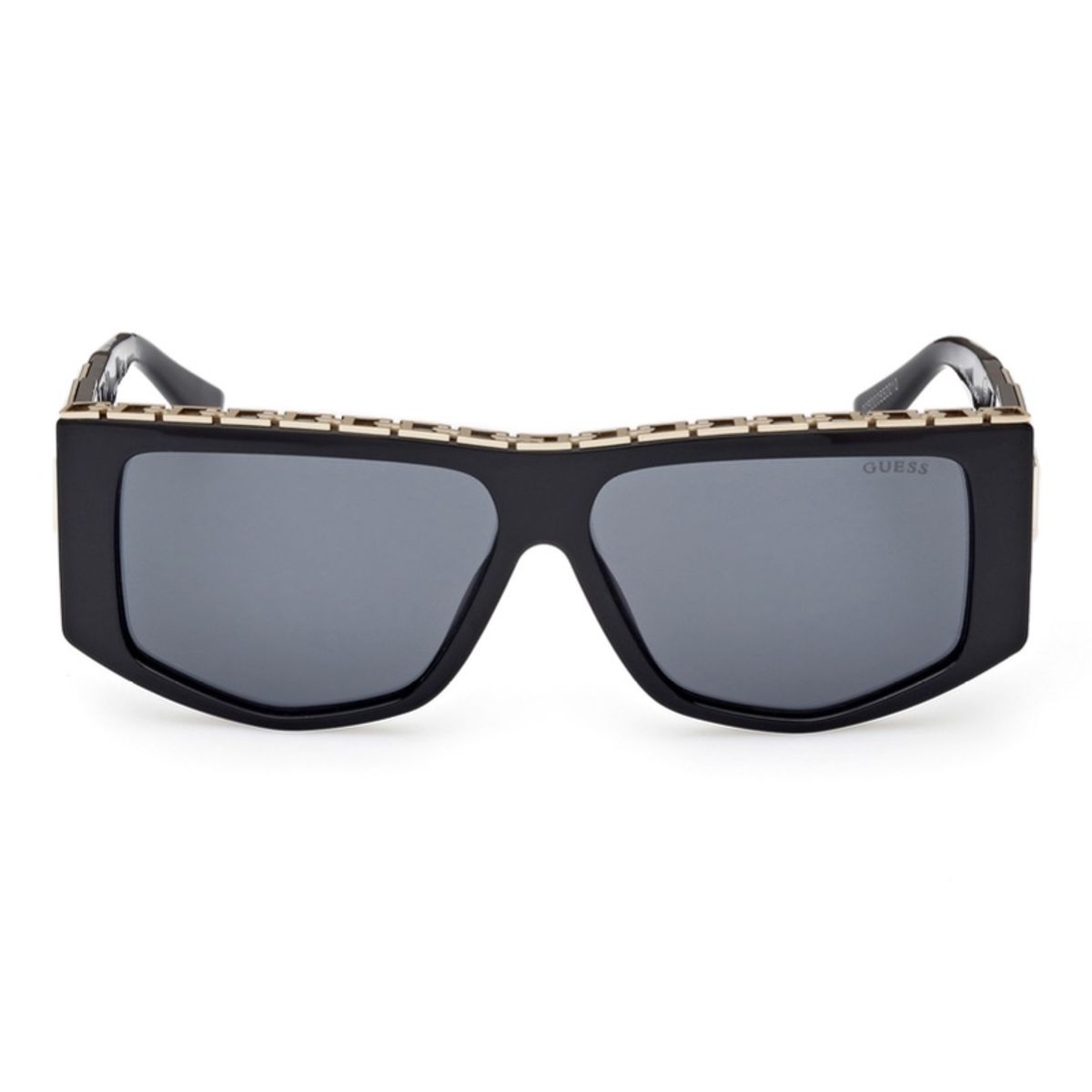 GUESS - Lentes de Sol Negro Brillante Guess