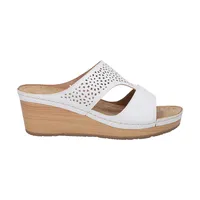 Sandalia Mujer Blanco/Café Nala 2