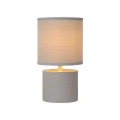 BOSCO - LAMPARA DE MESA GREASBY GRIS 1xE14