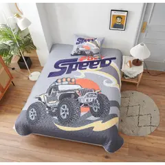 GENERICO - Cubrecama Quilt Verano Plaza y Media Infantil Full Speed