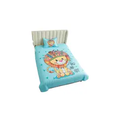 GENERICO - Cubrecama Quilt Verano Plaza y Media Infantil Diseño De León