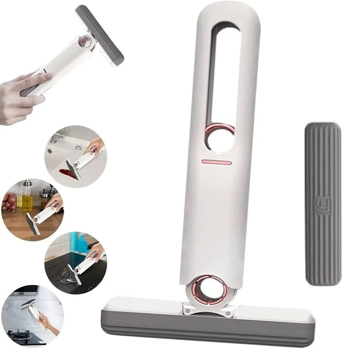 GENERICO - Mini Mopa Trapeador Auto Exprimible Portátil Hogar Plegable