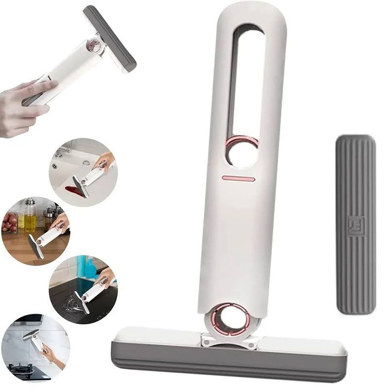 GENERICO - Mini Mopa Trapeador Auto Exprimible Portátil Hogar Plegable