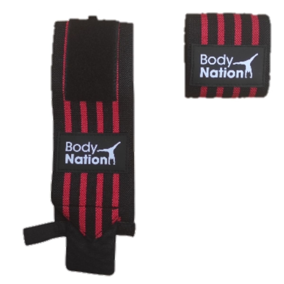 BODY NATION - Par de muñequeras deportivas elasticadas con velcro Classic