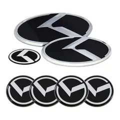 GENERICO - Emblema Logo Insignia Para Kia Coreano K 7 Piezas Adhesivas