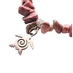 GENERICO - Pulsera Piedra Rústica de Rodonita