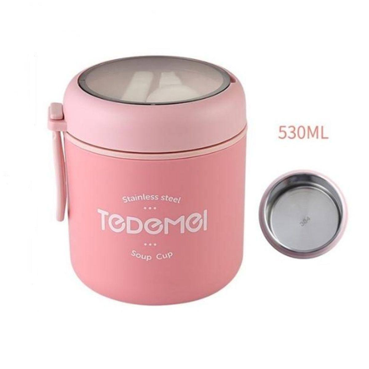 LAUNCH - Termo Lonchera portátil a prueba de fugas ROSA Tedemei