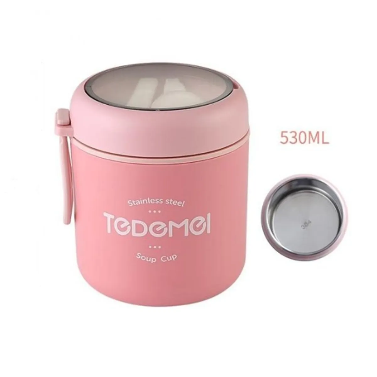 LAUNCH - Termo Lonchera portátil a prueba de fugas ROSA Tedemei