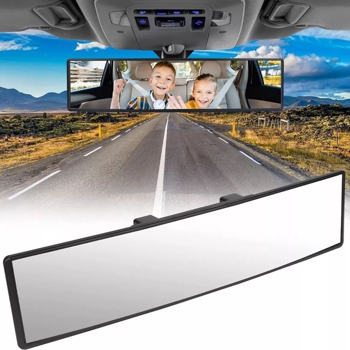 KUANGYE - Espejo Retrovisor Interior Panorámico De Ángulo Amplio