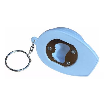 Imagen 2 del producto 10 X Llavero Destapador De Botella + Linterna, Casco Blanco