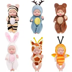 DANWEILE - 3,5pulgadas lindo dormir Bebé muñeca simulación Reborn 6 Kit.