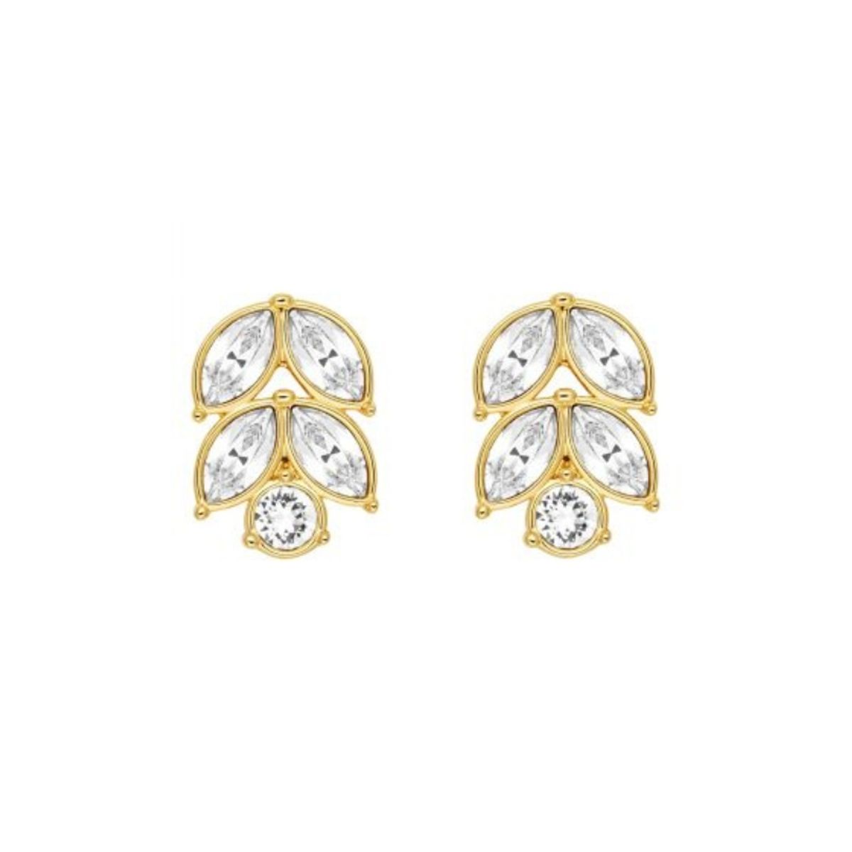 BLOOM CRYSTAL - Pendientes Portadores de Charms modelo Nora con cristal de Swarovski