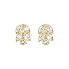 BLOOM CRYSTAL - Pendientes Portadores de Charms modelo Nora con cristal de Swarovski