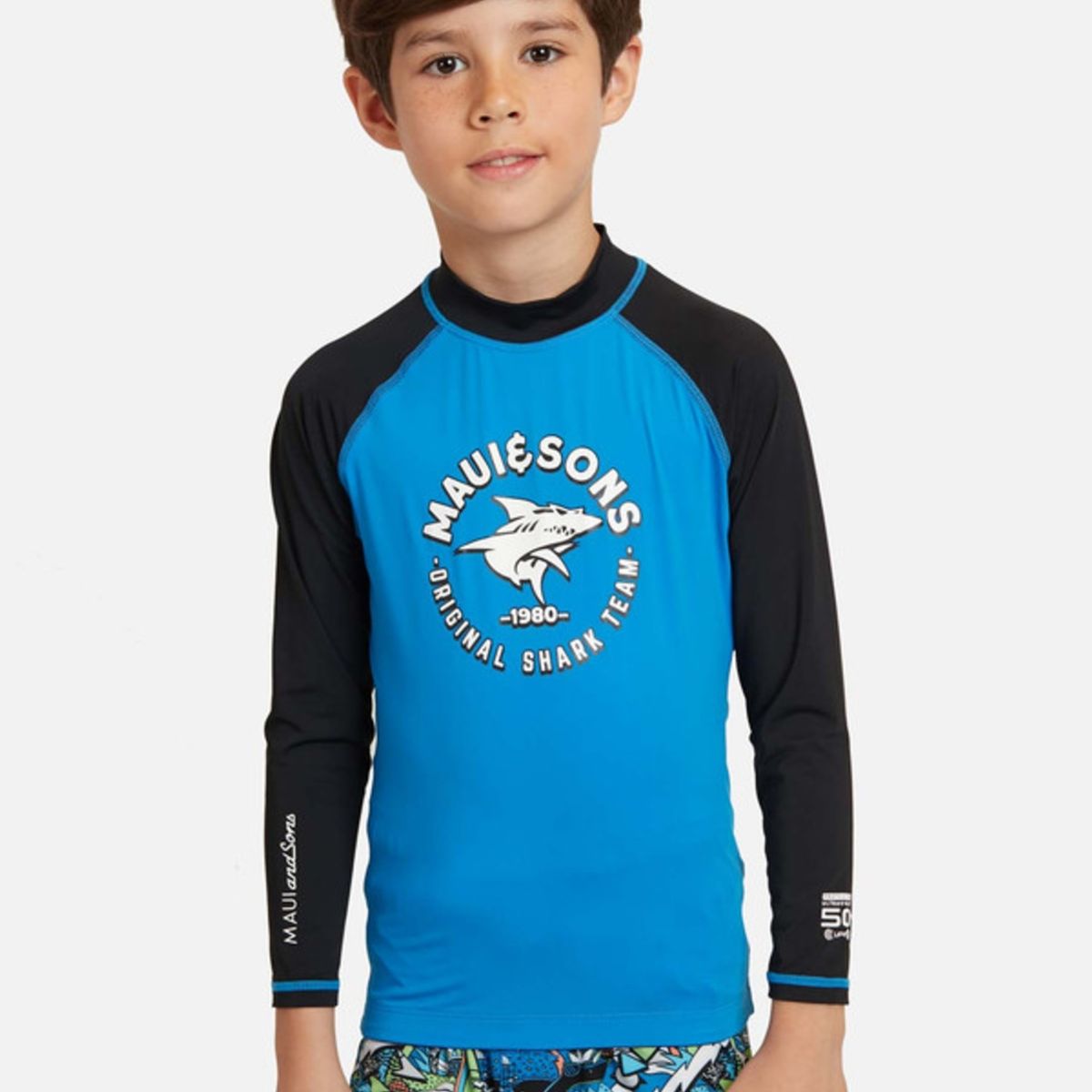 MAUI AND SONS - Polera Sin Nombre De Fantasia Niño Azul Maui And Sons