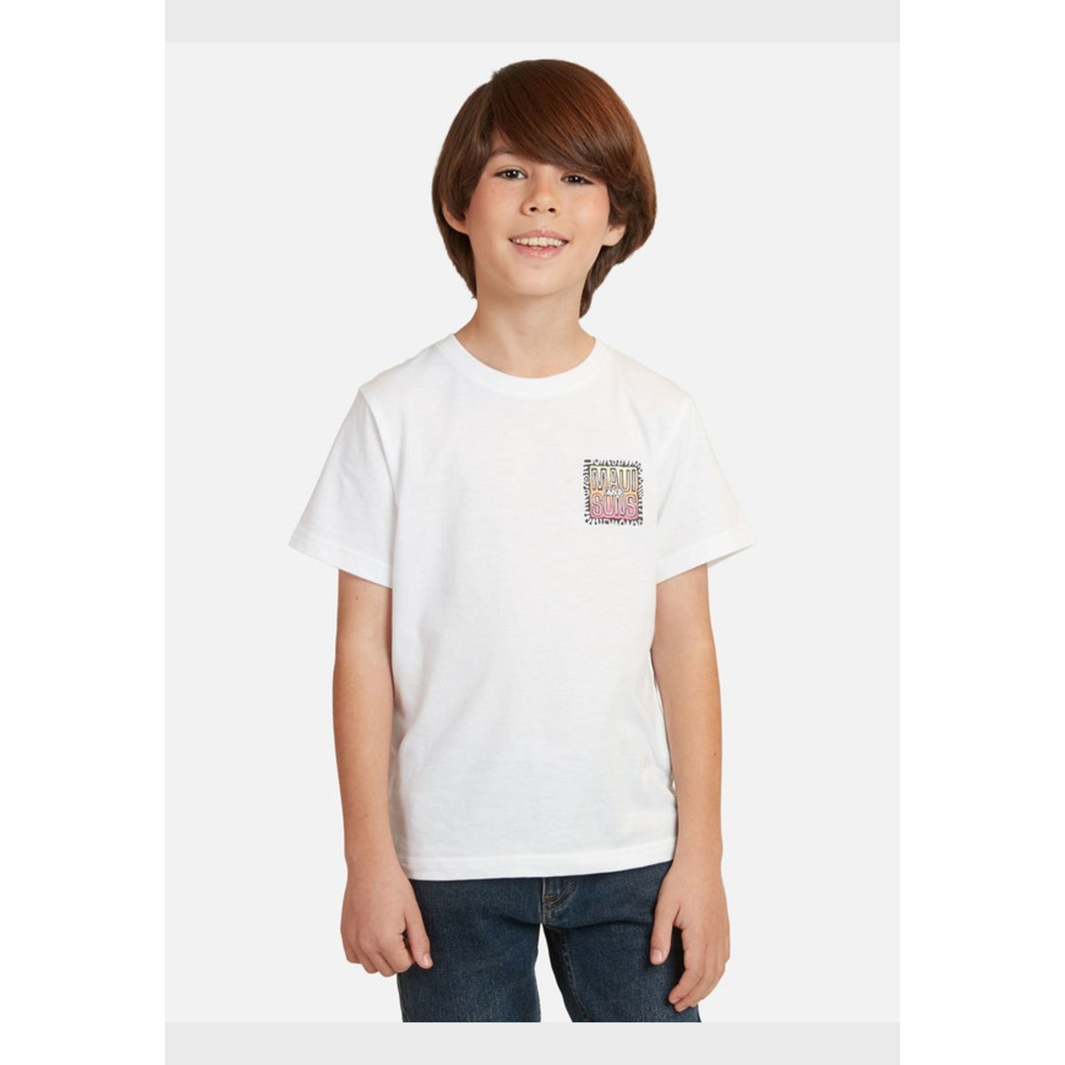MAUI AND SONS - Polera Maui Banner Niño Blanco Maui And Sons