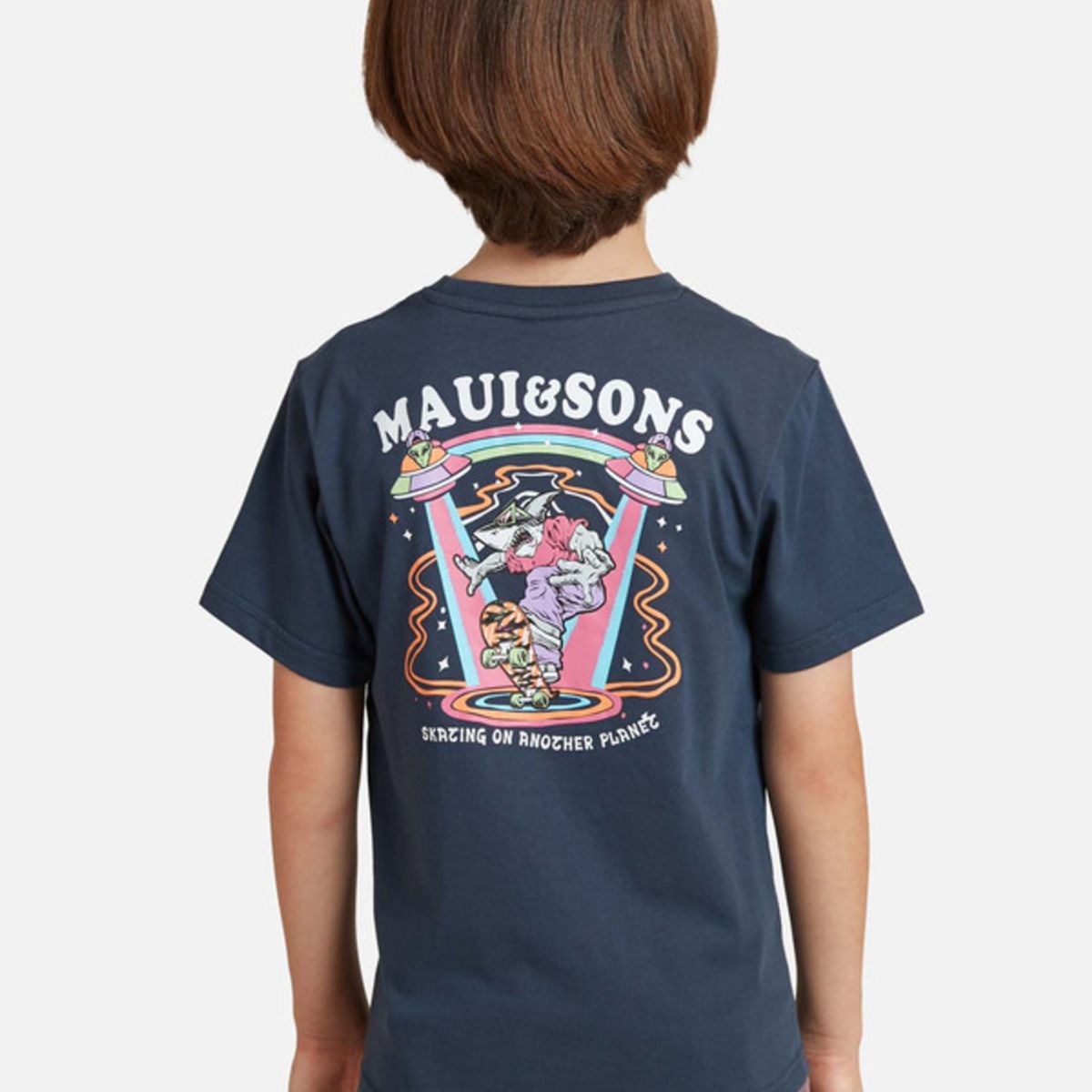 MAUI AND SONS - Polera Another Planet Niño Azul Maui And Sons