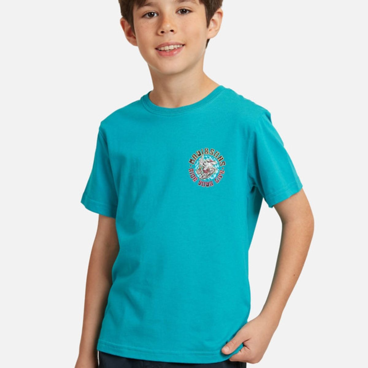 MAUI AND SONS - Polera Mushroom World Niño Celeste Maui And Sons