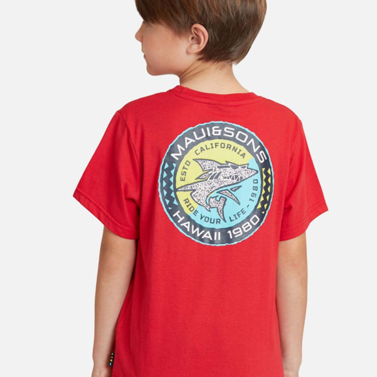 MAUI AND SONS - Polera Since Hawaii Niño Rojo Maui And Sons