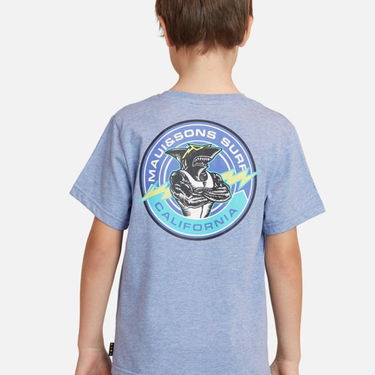 MAUI AND SONS - Polera Maui Surf Shark Tees Kids Niño Morado Maui And Sons