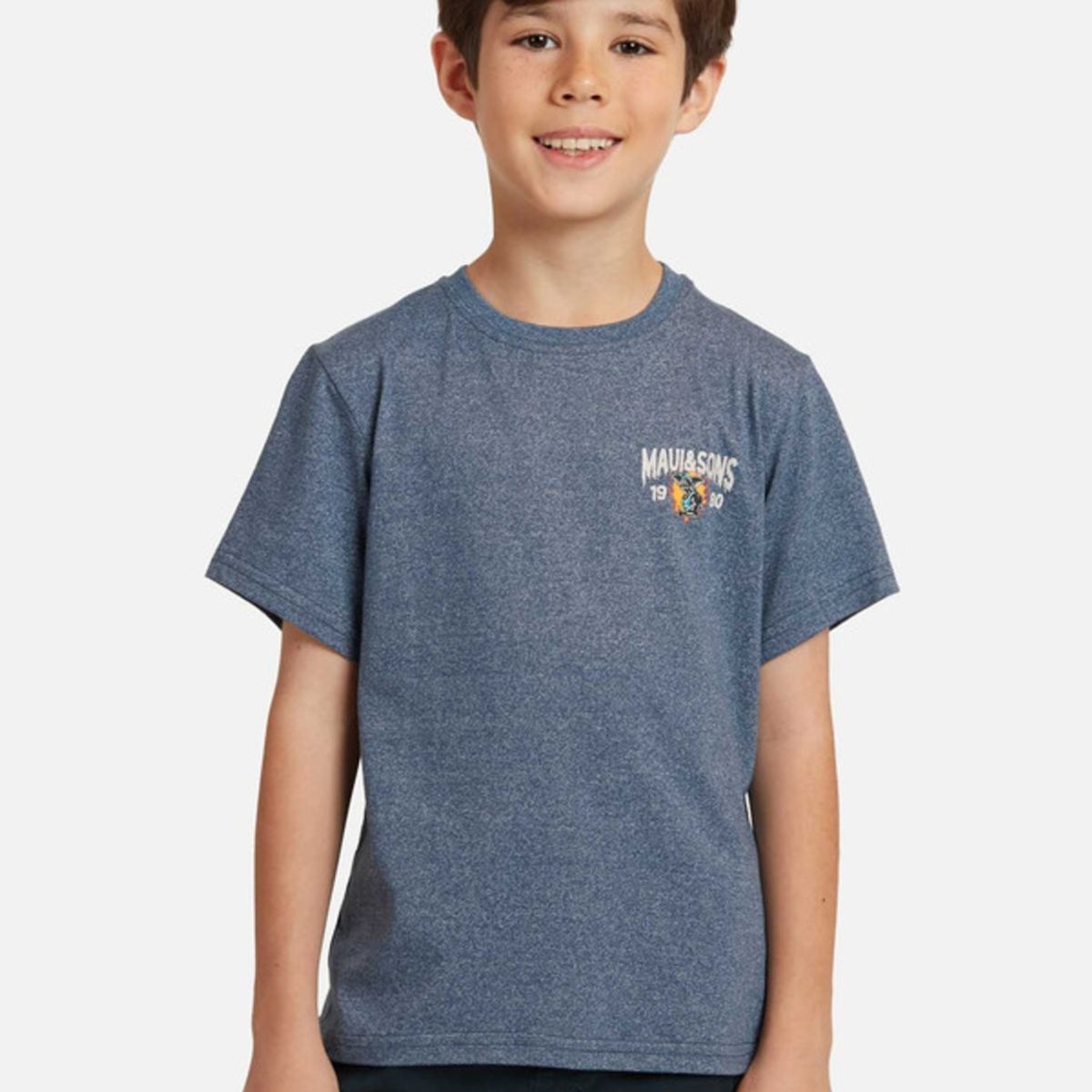 MAUI AND SONS - Polera Wave Of Fire Niño Azul Maui And Sons