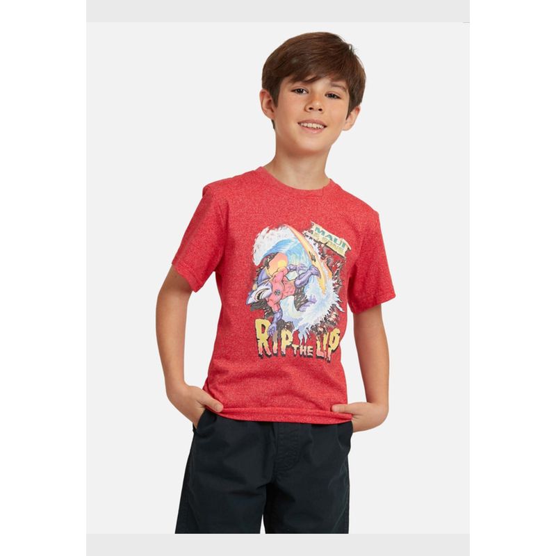 MAUI AND SONS - Polera Rip The Lip Niño Rojo Maui And Sons