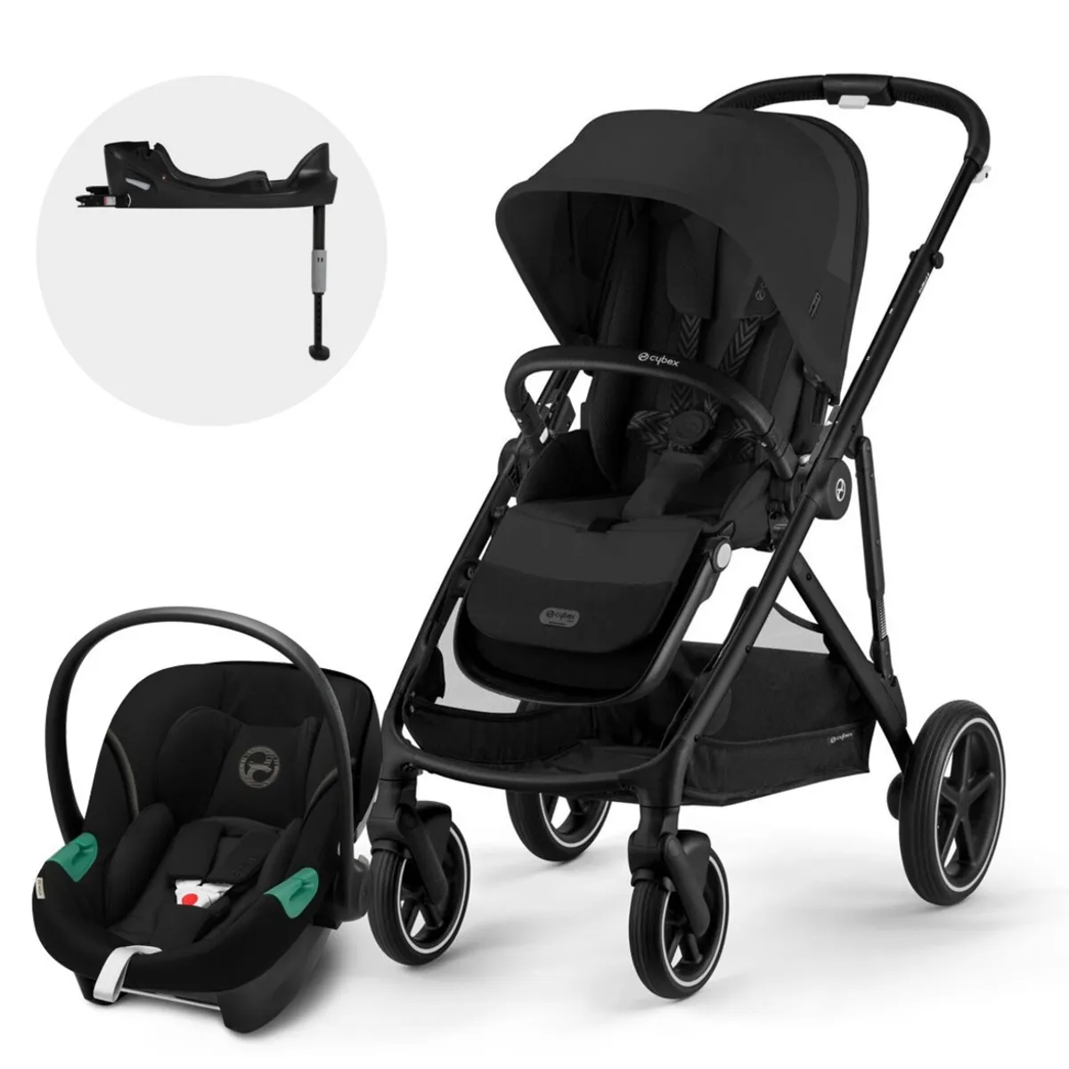 CYBEX - Coche Travel System Gazelle BLK MB + Aton S2+ base CYBEX
