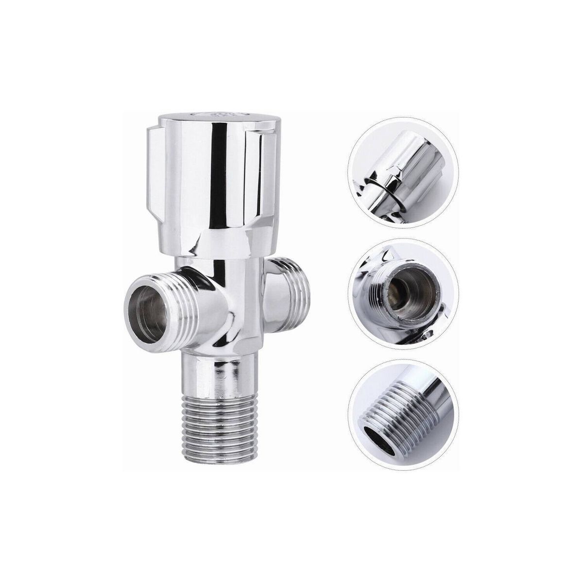 Llave Válvula Angular Doble En Acero Inoxidable De Baño, marca U BUY - Foto Principal