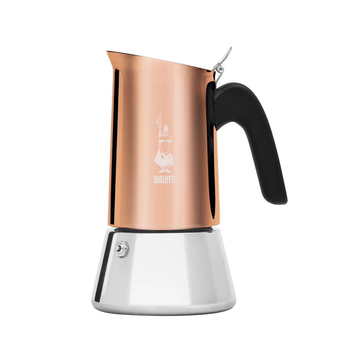 BIALETTI - Cafetera Italiana De Acero Venus 4 Tazas 170ml Cobre Bialetti