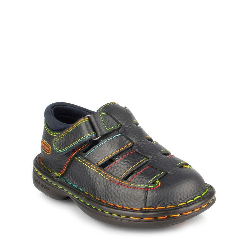 HUSH PUPPIES - Sandalia Cuero Hi Cow Azul HUSH PUPPIES