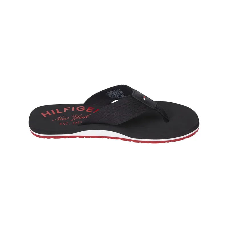 TOMMY HILFIGER - Sandalias Classic Ny Logo Negro Hombre