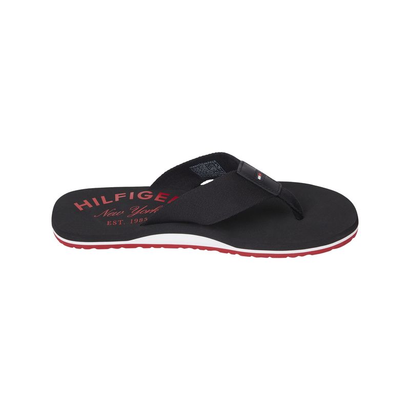 TOMMY HILFIGER - Sandalias Classic Ny Logo Negro Hombre