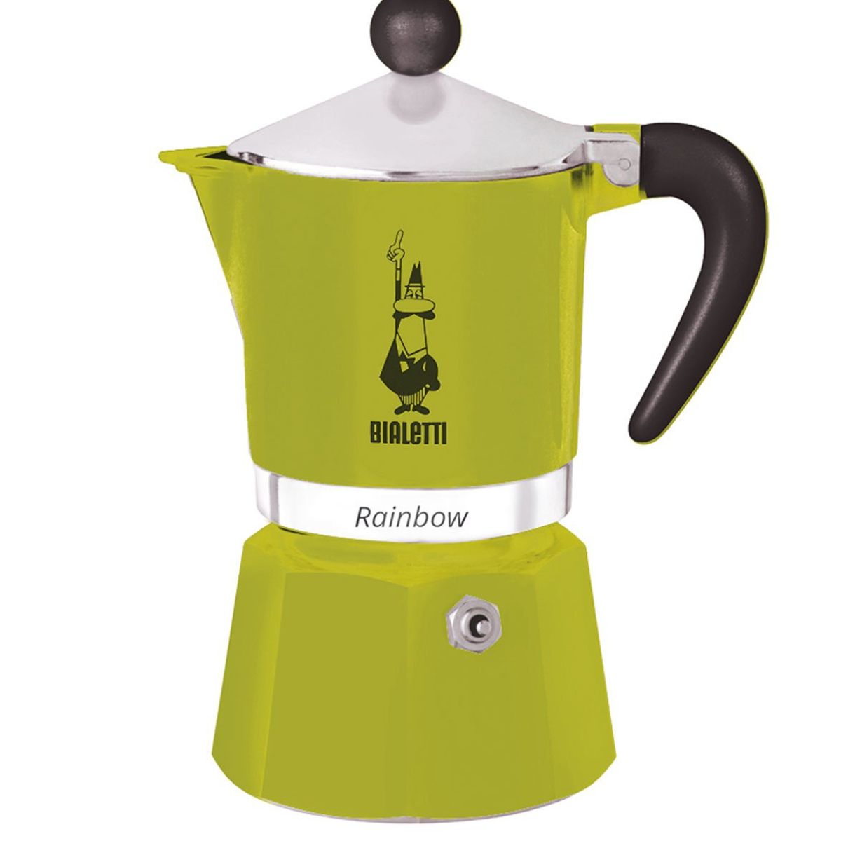 BIALETTI - Cafetera Italiana Rainbow Verde 6 Tazas 250ml Bialetti