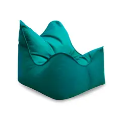 GENERICO - Puff Sillón Felpa Turquesa Con Relleno