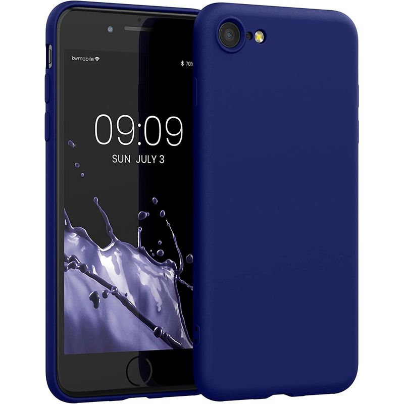 GENERICO - Carcasa de Silicon Slim Para iPhone 7/ 8/ SE 2020/ 2022 Azul