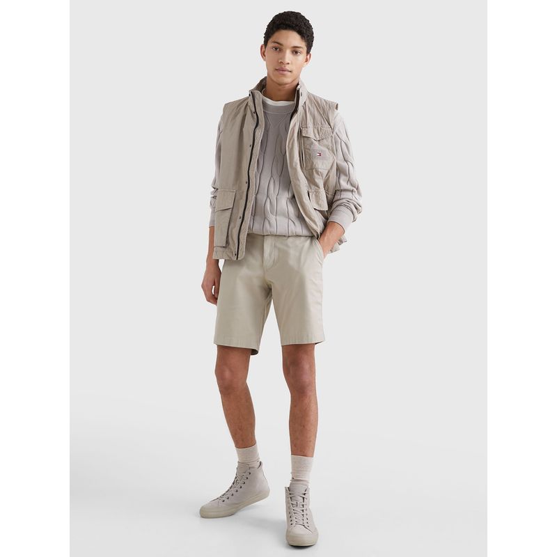 TOMMY HILFIGER - Short Essential 1895 De Algodón Beige Tommy Hilfiger