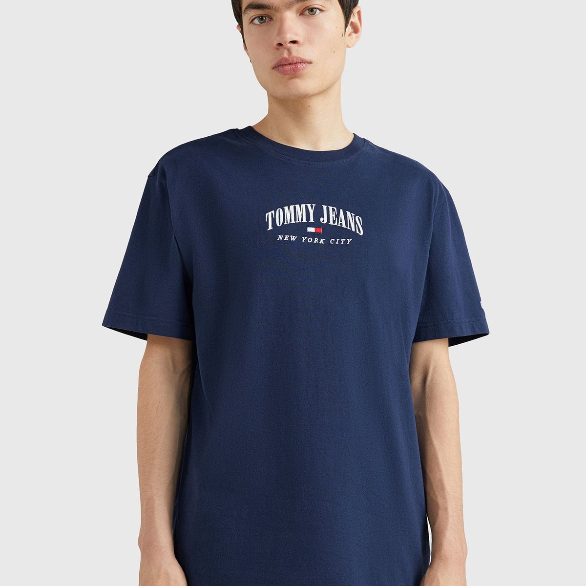 TOMMY HILFIGER - Polera Classic Varsity Azul Hombre