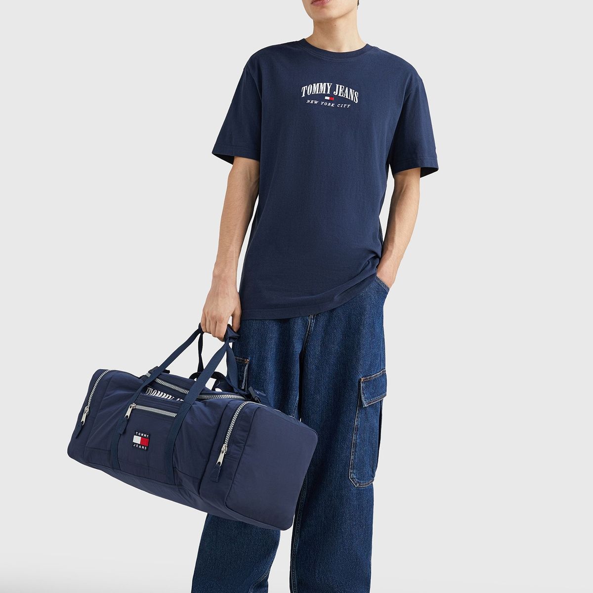 TOMMY HILFIGER - Polera Classic Varsity Azul Hombre