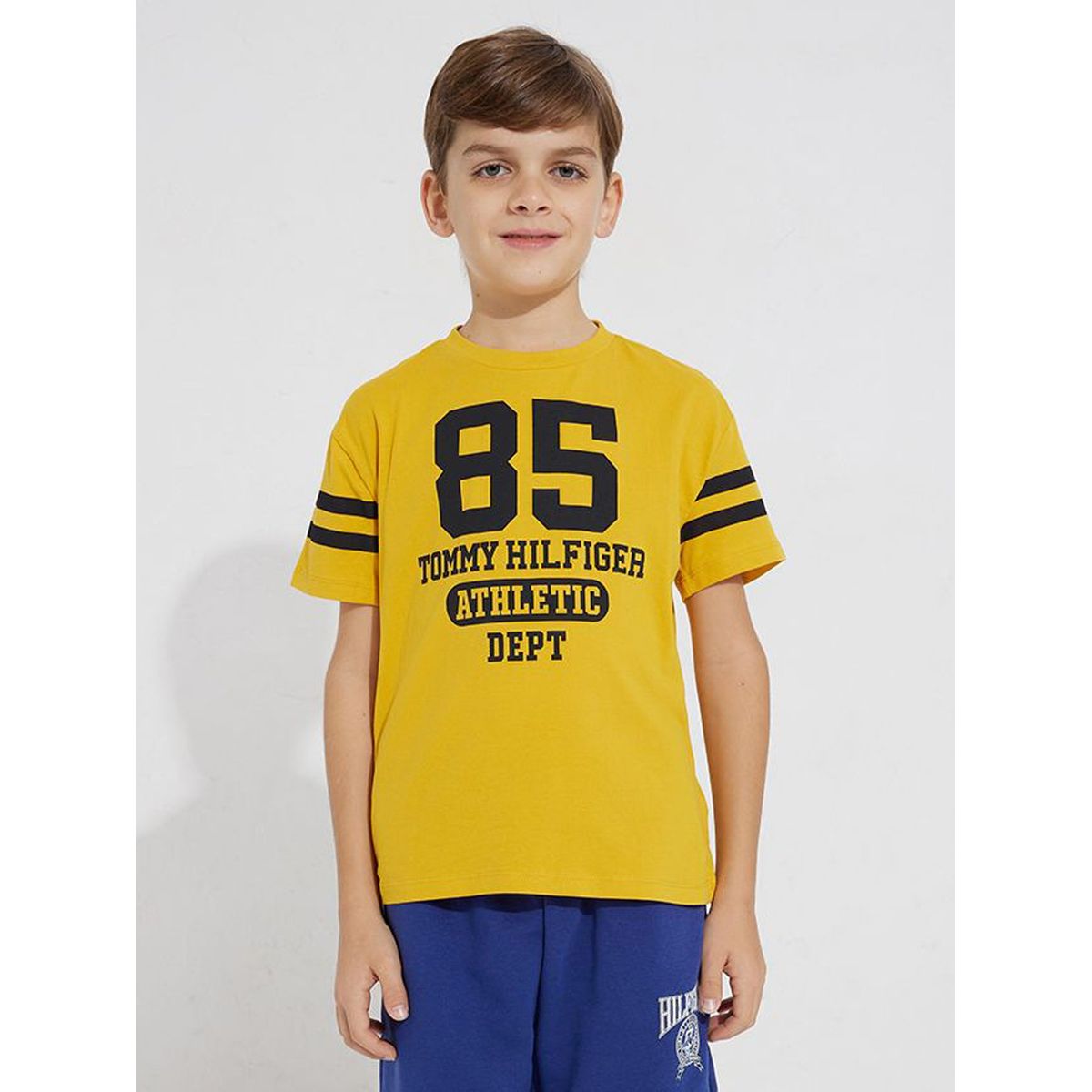 TOMMY HILFIGER - Polera Logo Collegiate 85 Amarillo Niño