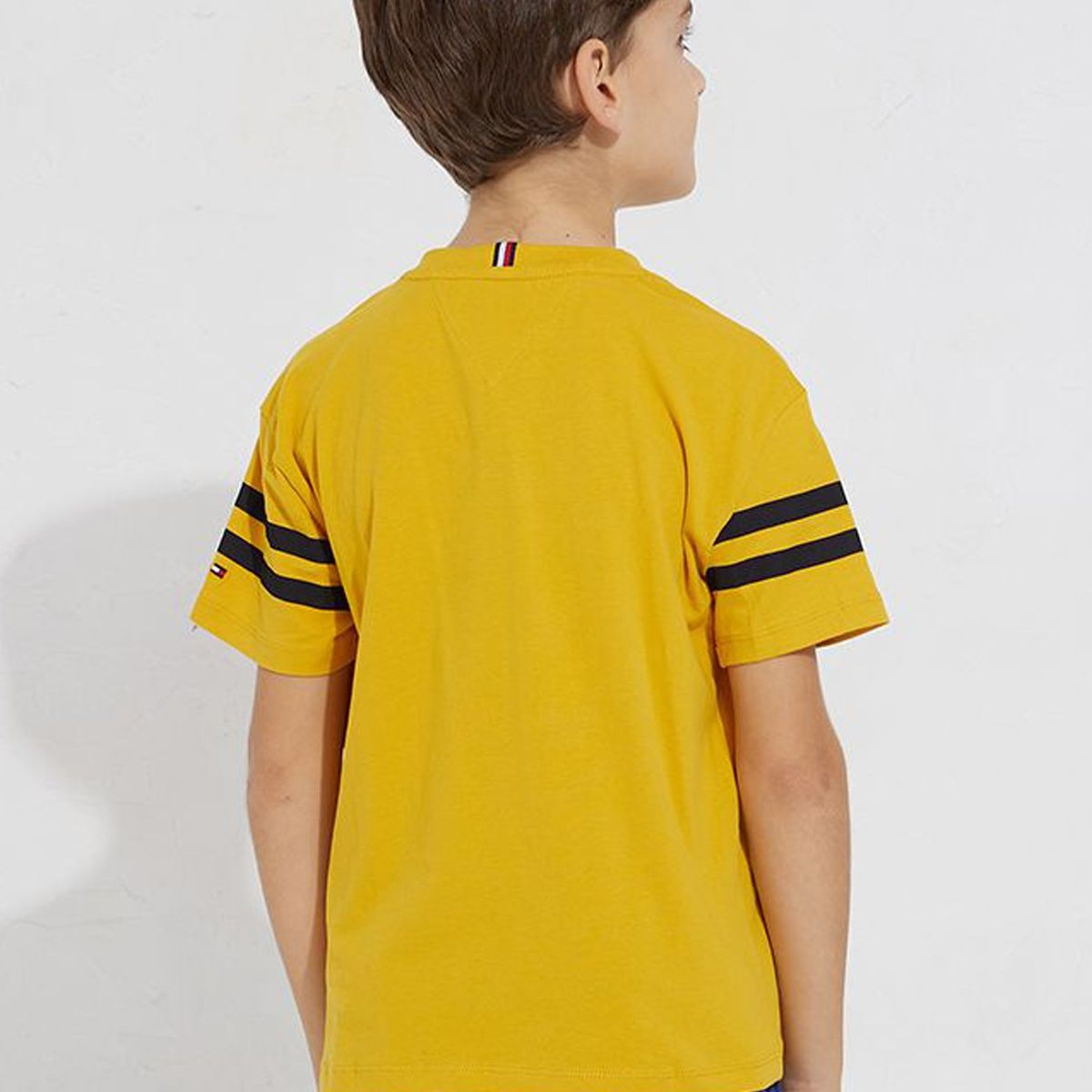 TOMMY HILFIGER - Polera Logo Collegiate 85 Amarillo Niño