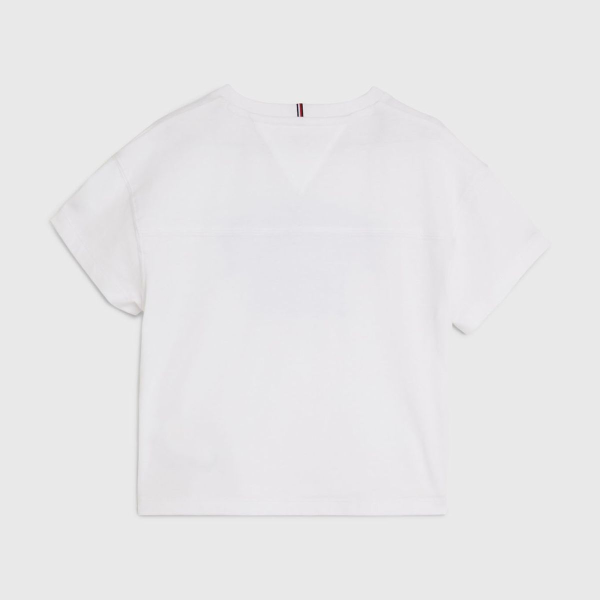 TOMMY HILFIGER - Polera Varsity Logo Blanco Niña