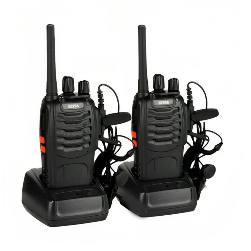 GENERICO - KIT RADIO TRANSMISOR WALKIE TALKIE. 2 UNIDADES.